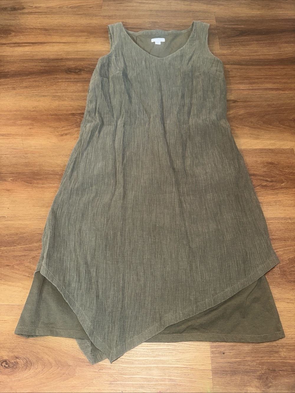 Jill Women Dress Green Pure Jill Fit Tank Dress Sleeveless Size XS